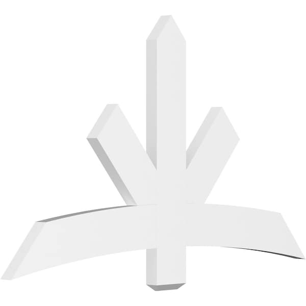 Ekena Millwork Alberta Architectural Grade PVC Gable Bracket, 60"W x 35"H x 2"D x 6"F, 14/12 Pitch GBP060X35X0206ALB00 - main